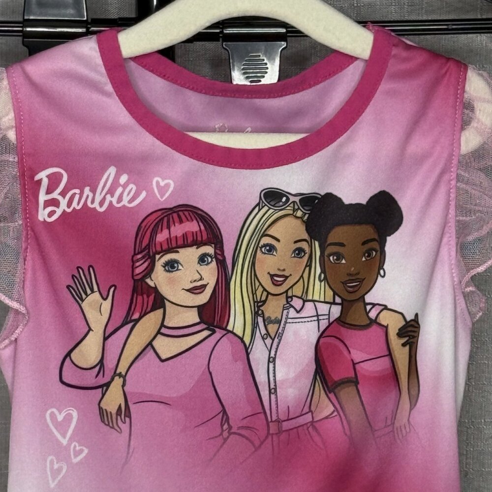 Barbie and Friends - Sleeveless Nightgown Dress With Lace - Size XS / 4/5